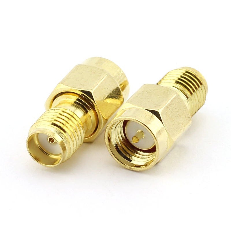 Maxmoral 2PCS SMA Male to SMA Female Connector RF Coax Coaxial Adapter - Image 1